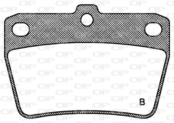 Jeu de 4 plaquettes de frein OPEN PARTS ref. BPA0839.02