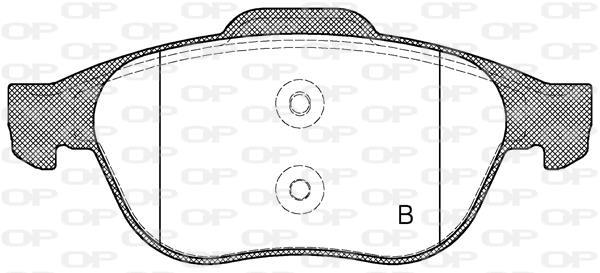 Jogo de 4 pastilhas de travão OPEN PARTS ref. BPA0843.20