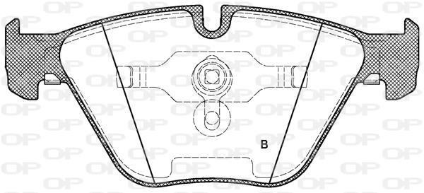 Jeu de 4 plaquettes de frein OPEN PARTS BPA0857.00