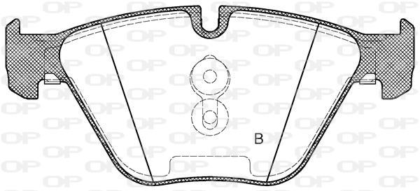 Jeu de 4 plaquettes de frein OPEN PARTS BPA0857.20
