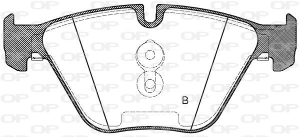 Jeu de 4 plaquettes de frein OPEN PARTS BPA0857.30