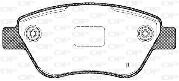 Jeu de 4 plaquettes de frein OPEN PARTS ref. BPA0858.11