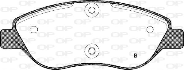 Jogo de 4 pastilhas de travão OPEN PARTS ref. BPA0860.01