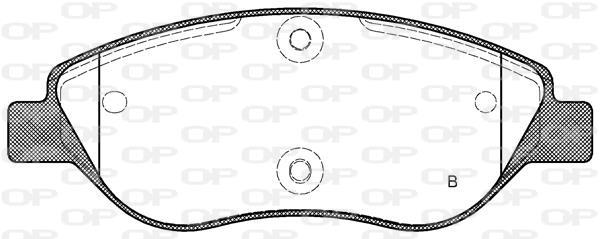 Jeu de 4 plaquettes de frein OPEN PARTS BPA0860.02
