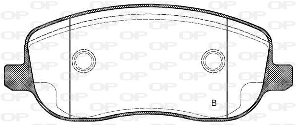 Jeu de 4 plaquettes de frein OPEN PARTS BPA0879.31