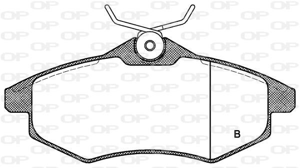Jeu de 4 plaquettes de frein OPEN PARTS ref. BPA0881.00