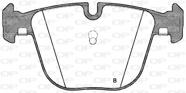 Jeu de 4 plaquettes de frein OPEN PARTS ref. BPA0892.00