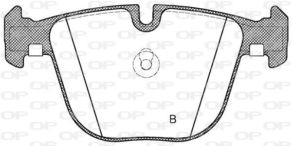 Jeu de 4 plaquettes de frein OPEN PARTS ref. BPA0892.20