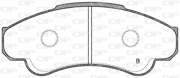 Jogo de 4 pastilhas de travão OPEN PARTS ref. BPA0959.01
