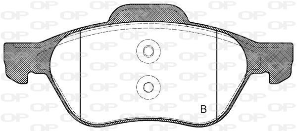 Jeu de 4 plaquettes de frein OPEN PARTS ref. BPA0962.00