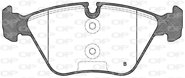 Jogo de 4 pastilhas de travão OPEN PARTS ref. BPA0963.00