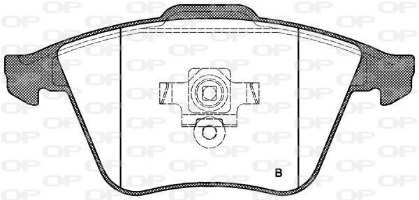 Jogo de 4 pastilhas de travão OPEN PARTS ref. BPA0964.12