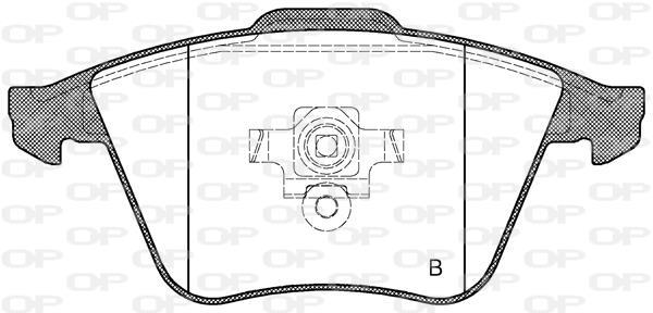 Jogo de 4 pastilhas de travão OPEN PARTS ref. BPA0964.20
