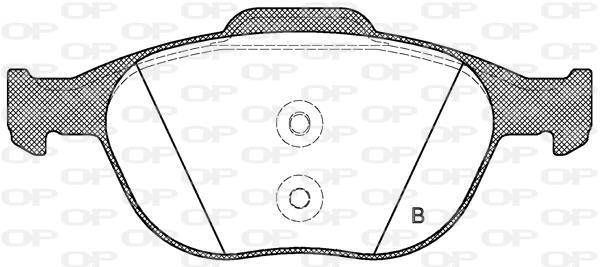 Jogo de 4 pastilhas de travão OPEN PARTS ref. BPA0984.00