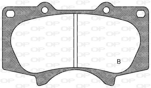 Jeu de 4 plaquettes de frein OPEN PARTS ref. BPA0988.00