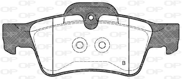 Jeu de 4 plaquettes de frein OPEN PARTS BPA0991.10