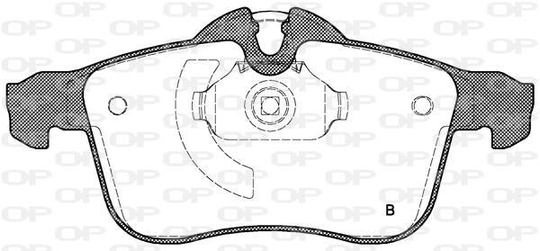 Jeu de 4 plaquettes de frein OPEN PARTS ref. BPA1036.02