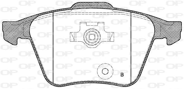 Jogo de 4 pastilhas de travão OPEN PARTS ref. BPA1043.00