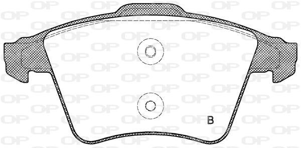 Jogo de 4 pastilhas de travão OPEN PARTS ref. BPA1045.01
