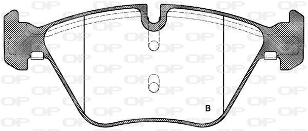 Jogo de 4 pastilhas de travão OPEN PARTS ref. BPA1052.00