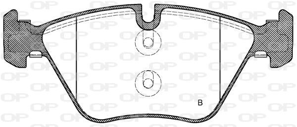 Jogo de 4 pastilhas de travão OPEN PARTS ref. BPA1052.10