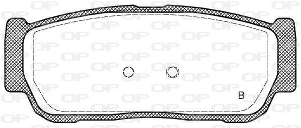 Jeu de 4 plaquettes de frein OPEN PARTS ref. BPA1063.02