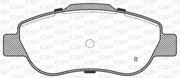 Jeu de 4 plaquettes de frein OPEN PARTS BPA1100.02