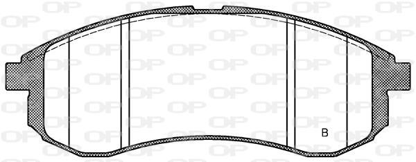 Jeu de 4 plaquettes de frein OPEN PARTS ref. BPA1129.01