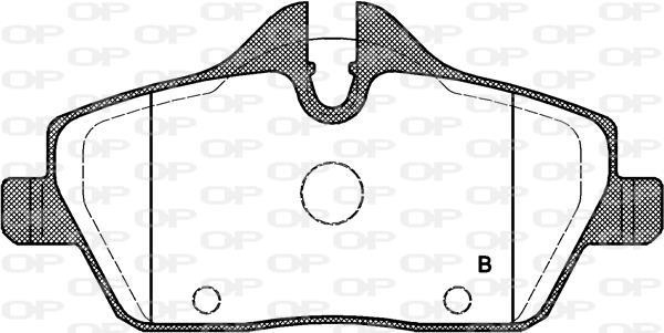 Jeu de 4 plaquettes de frein OPEN PARTS ref. BPA1131.00