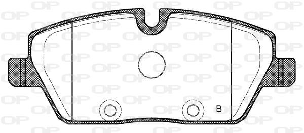 Jeu de 4 plaquettes de frein OPEN PARTS BPA1131.10
