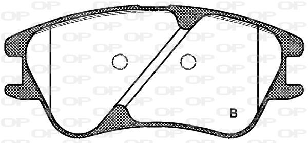 Jeu de 4 plaquettes de frein OPEN PARTS BPA1139.02