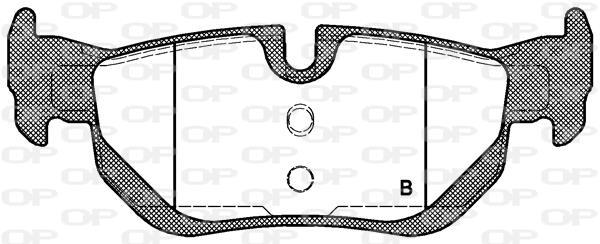 Jogo de 4 pastilhas de travão OPEN PARTS ref. BPA1145.00