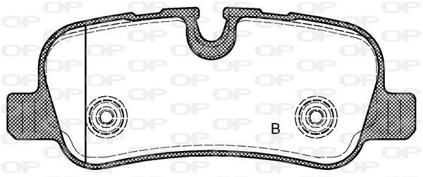 Jogo de 4 pastilhas de travão OPEN PARTS ref. BPA1159.00
