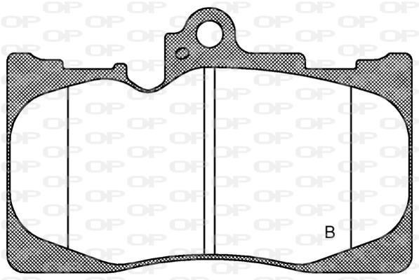 Jeu de 4 plaquettes de frein OPEN PARTS ref. BPA1180.02