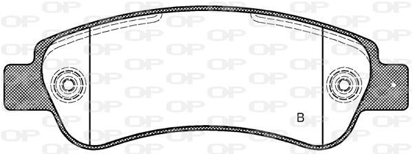 Jeu de 4 plaquettes de frein OPEN PARTS BPA1238.02