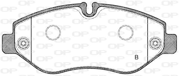 Jeu de 4 plaquettes de frein OPEN PARTS ref. BPA1245.02