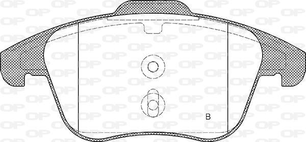 Jeu de 4 plaquettes de frein OPEN PARTS BPA1249.30