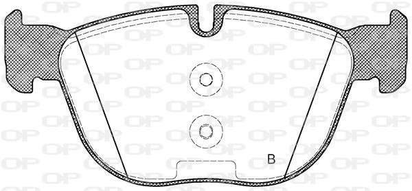 Jogo de 4 pastilhas de travão OPEN PARTS ref. BPA1297.00