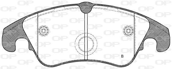 Jeu de 4 plaquettes de frein OPEN PARTS ref. BPA1304.31