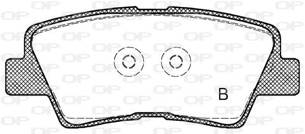 Jeu de 4 plaquettes de frein OPEN PARTS ref. BPA1362.02