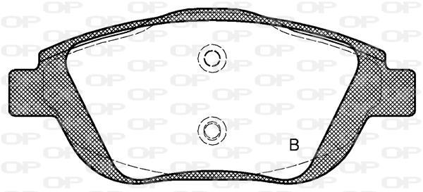 Jeu de 4 plaquettes de frein OPEN PARTS ref. BPA1392.00