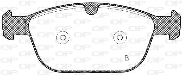 Jeu de 4 plaquettes de frein OPEN PARTS ref. BPA1397.00
