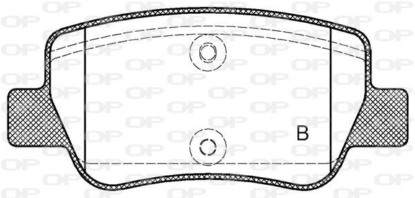 Jeu de 4 plaquettes de frein OPEN PARTS BPA1403.02