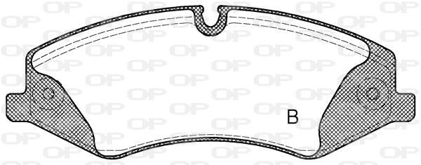 Jogo de 4 pastilhas de travão OPEN PARTS ref. BPA1409.00