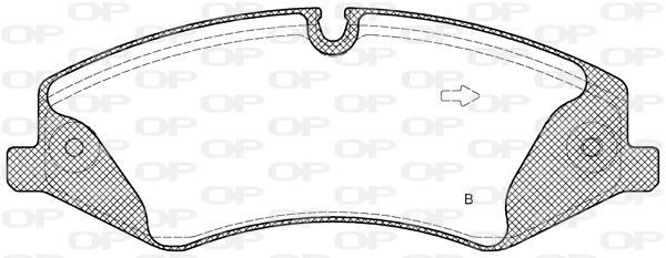 Jeu de 4 plaquettes de frein OPEN PARTS BPA1409.10