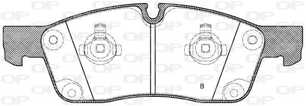 Jeu de 4 plaquettes de frein OPEN PARTS BPA1430.02