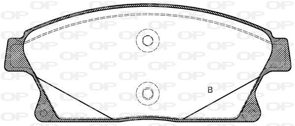 Jeu de 4 plaquettes de frein OPEN PARTS ref. BPA1431.02
