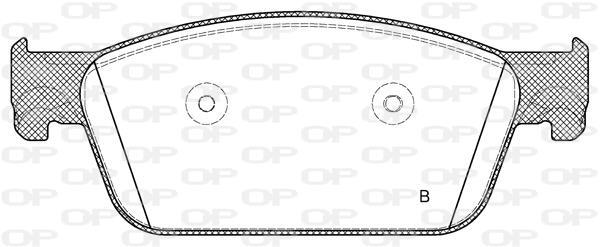 Jeu de 4 plaquettes de frein OPEN PARTS BPA1440.01