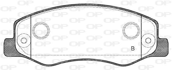 Jeu de 4 plaquettes de frein OPEN PARTS ref. BPA1442.01