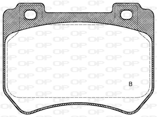 Jeu de 4 plaquettes de frein OPEN PARTS BPA1444.01
